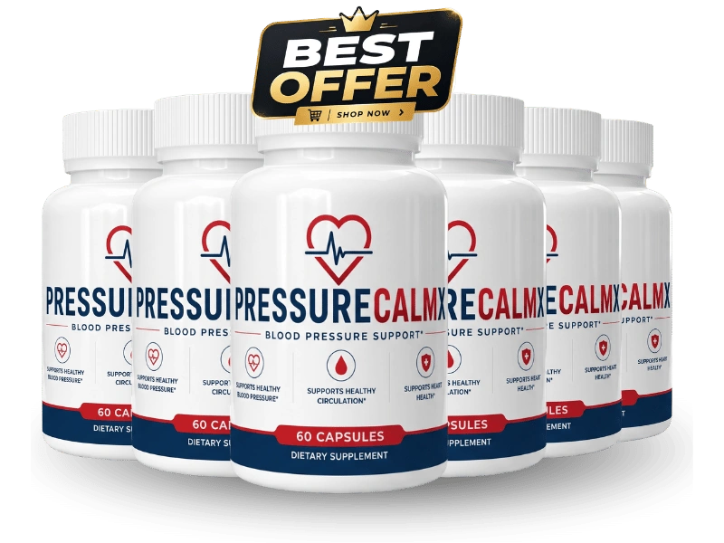 Six bottles of PressureCalmX, a 180-day supply
