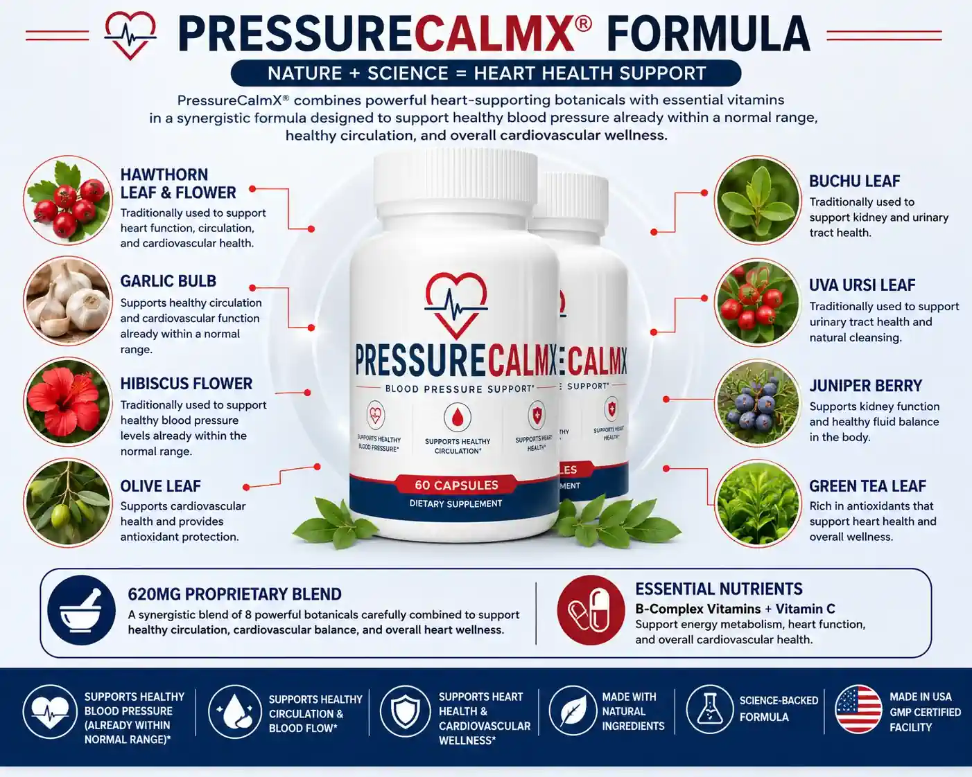PressureCalmX formula overview